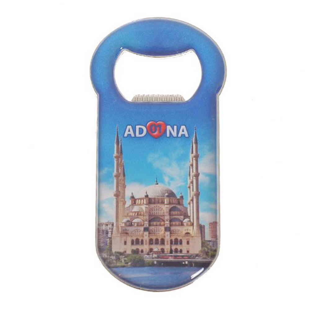 Toptan Adana Temalı Myros Metal Klasik Açacak Magnet 90x45 Mm