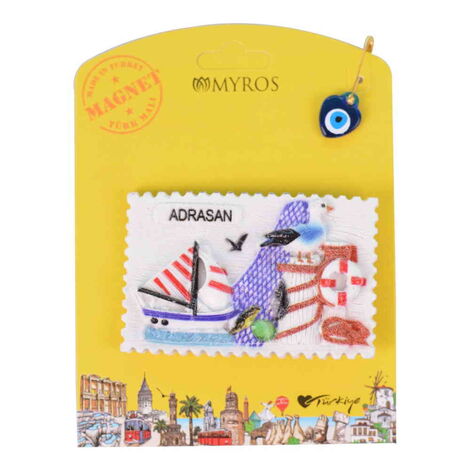 Toptan Adrasan Temalı Uv Baskılı Kartonetli Polyester Magnet - 6