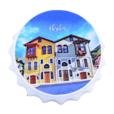 Aksehir Themed Customised UV Printed Bottle Cap Shaped Plastic Base Bottle Opener 58x15 mm - 6