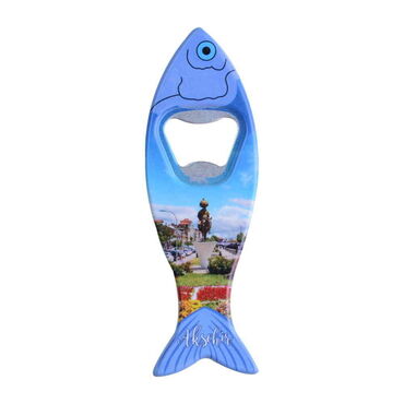 Aksehir Themed Customised UV Printed Fish Shape Printed Plastic Base Bottle Opener 42x130 mm - 5