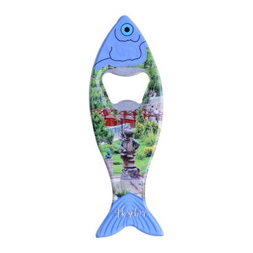 Aksehir Themed Customised UV Printed Fish Shape Printed Plastic Base Bottle Opener 42x130 mm - 6