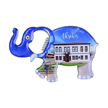 Aksehir Themed Elephant Shaped Metal Magnetic Bottle Opener 98x61 mm - 6