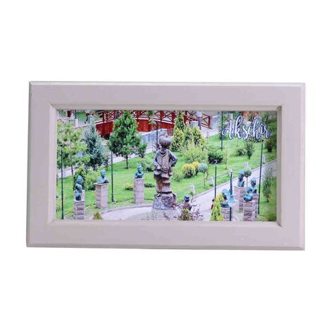 Aksehir Themed Medium Wooden Printed Frame 130x205 mm - 3