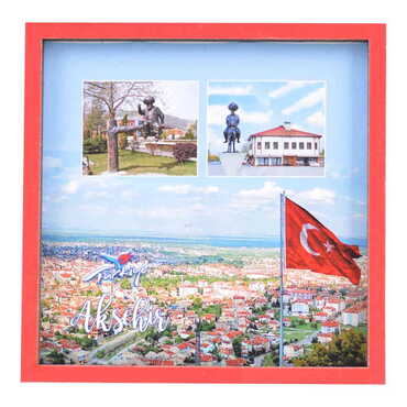 Aksehir Themed Wooden Cute Animals Souvenşr Fridge Magnet Serie C 90x120 mm - 5