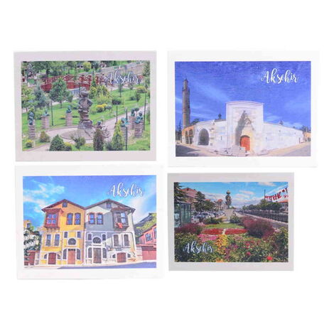 Aksehir Themed Wooden UV Printed Travel Postcard 116x150 mm - 3