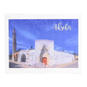 Aksehir Themed Wooden UV Printed Travel Postcard 116x150 mm - 4