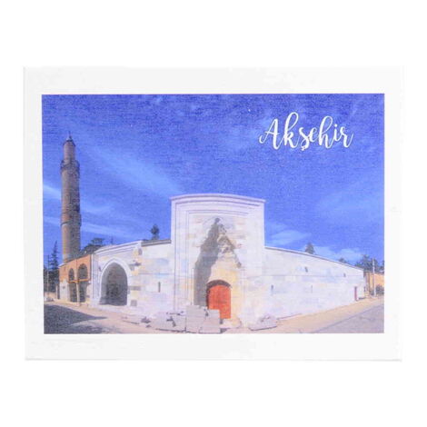 Aksehir Themed Wooden UV Printed Travel Postcard 116x150 mm - 4