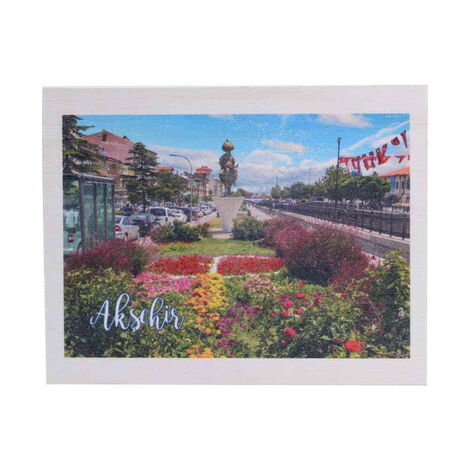 Aksehir Themed Wooden UV Printed Travel Postcard 116x150 mm - 7