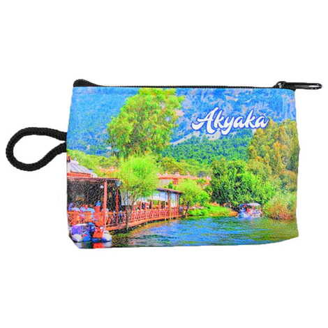 Akyaka Themed Turkish Woven Wallet 113x80x8 mm - 5