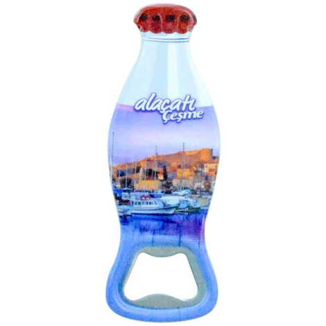 Alacati Region Themed Customised Uv Printed Coca Cola Bottle Shape Plastic Base Bottle Opener 42x120 mm - 4