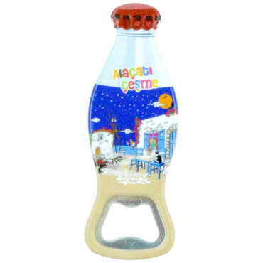 Alacati Region Themed Customised Uv Printed Coca Cola Bottle Shape Plastic Base Bottle Opener 42x120 mm - 7