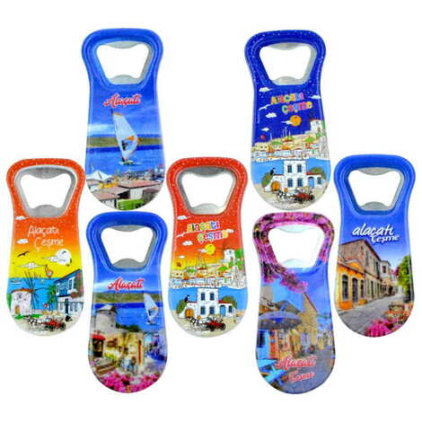 Alacati Region Themed Customised Uv Printed Plastic Base Plastic Base Bottle Opener 95x43 mm - 3