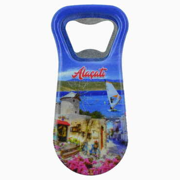 Alacati Region Themed Customised Uv Printed Plastic Base Plastic Base Bottle Opener 95x43 mm - 5