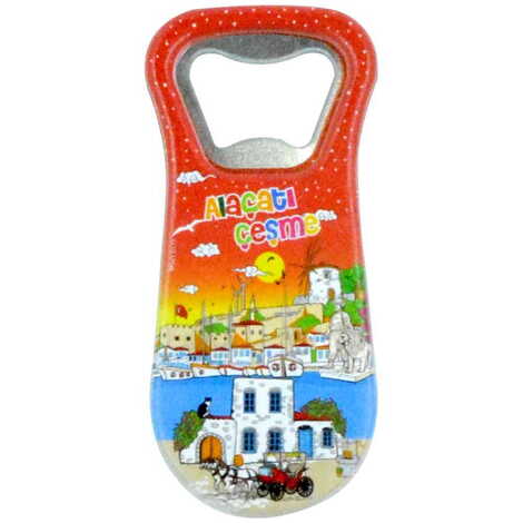 Alacati Region Themed Customised Uv Printed Plastic Base Plastic Base Bottle Opener 95x43 mm - 7