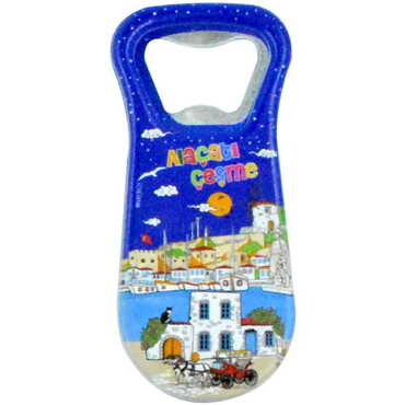 Alacati Region Themed Customised Uv Printed Plastic Base Plastic Base Bottle Opener 95x43 mm - 8