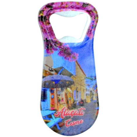 Alacati Region Themed Customised Uv Printed Plastic Base Plastic Base Bottle Opener 95x43 mm - 9