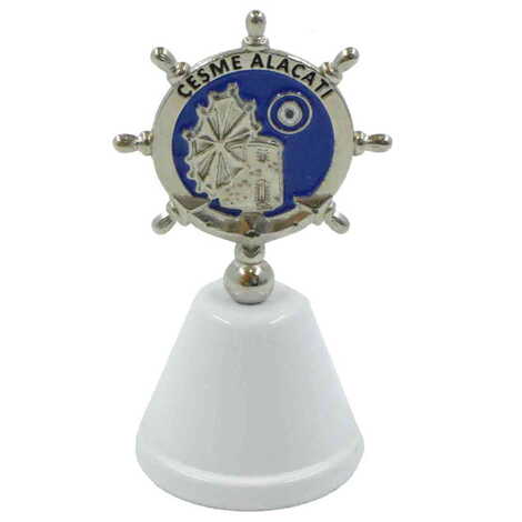 Alacati Region Themed Metal Enamel Hand Bell - 3