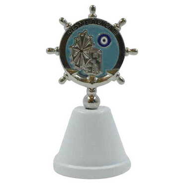 Alacati Region Themed Metal Enamel Hand Bell - 4