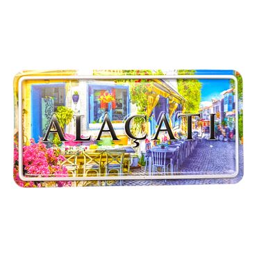 Alacati Themed Embossed Pvc Oppression Fridge Magnet - 5