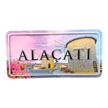 Alacati Themed Embossed Pvc Oppression Fridge Magnet - 7