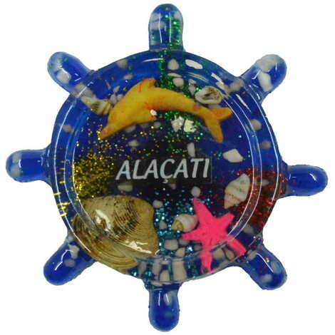 Alacati Themed Transparent Polyester Photo Fridge Magnet - 8