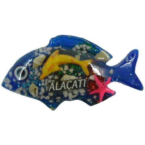 Alacati Themed Transparent Polyester Photo Fridge Magnet - 12