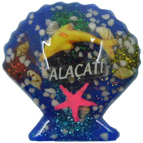 Alacati Themed Transparent Polyester Photo Fridge Magnet - 20