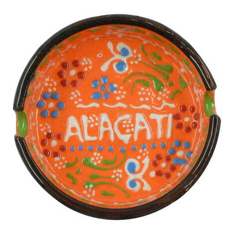 Alacati Themed Turkish Ceramic B Serie Ashtray Medium Size - 4