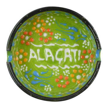 Alacati Themed Turkish Ceramic B Serie Ashtray Medium Size - 7