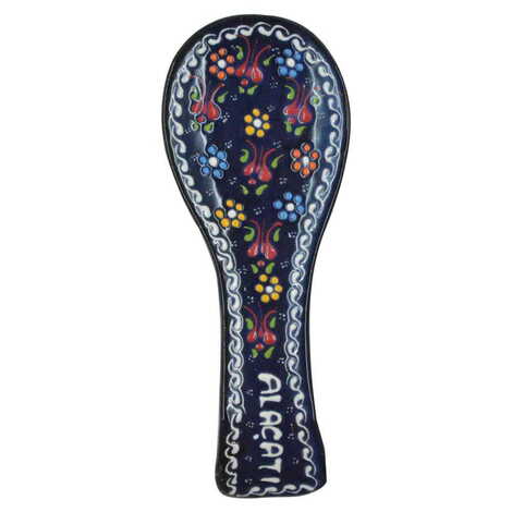 Alacati Themed Turkish Ceramic Relief Serie B Spoon Rest - 4