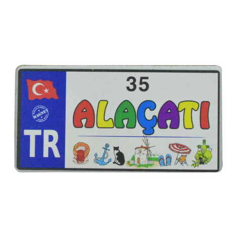 Alacati Themed Wooden Customised 2D Souvenir Fridge Magnet - 7