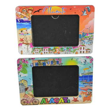 Alacati Themed Wooden UV Printed Desktop Photo Frame - 5