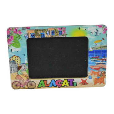 Alacati Themed Wooden UV Printed Desktop Photo Frame - 6