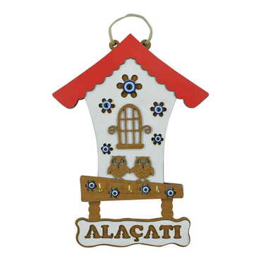 Alacati Themed Wooden Wall Hanging Decoration 25 Cm - 4