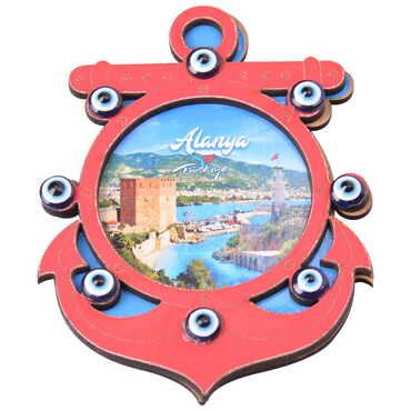 Toptan Alanya Temalı C Serisi Resimli Ahşap Magnet 90x120 mm - 22