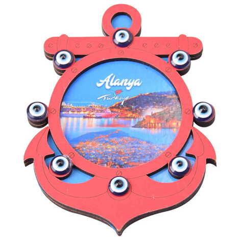 Toptan Alanya Temalı C Serisi Resimli Ahşap Magnet 90x120 mm - 25