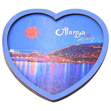 Toptan Alanya Temalı C Serisi Resimli Ahşap Magnet 90x120 mm - 83