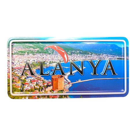 Toptan Alanya Temalı Kabartmalı Pvc Baskı Magnet - 18