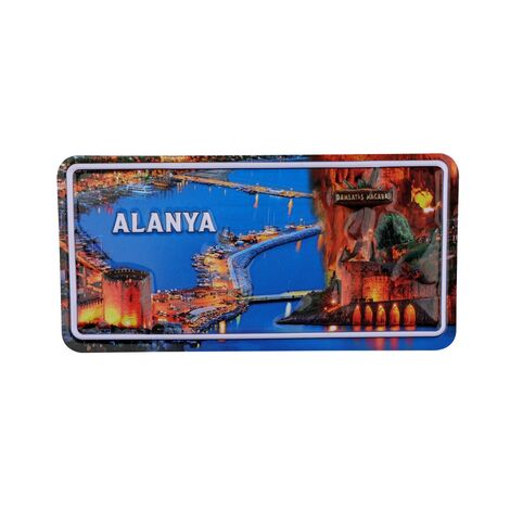 Toptan Alanya Temalı Kabartmalı Pvc Baskı Magnet - 7