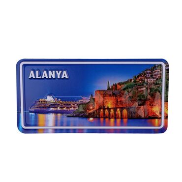 Toptan Alanya Temalı Kabartmalı Pvc Baskı Magnet - 8