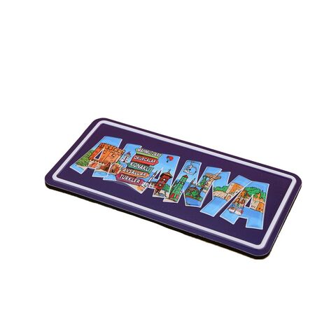 Toptan Alanya Temalı Kabartmalı Pvc Baskı Magnet - 12