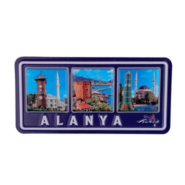 Toptan Alanya Temalı Kabartmalı Pvc Baskı Magnet - 1