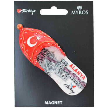 Toptan Alanya Temalı Kartonetli Taşlı ve Sedefli Polyester Magnet - 3