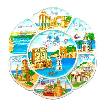 Toptan Alanya Temalı Polyester Magnet - 4