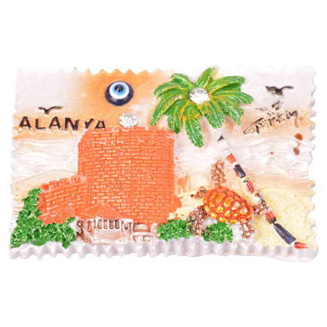 Toptan Alanya Temalı Polyester Magnet - 3