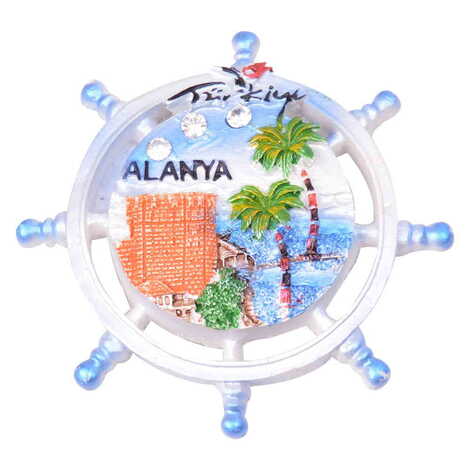 Toptan Alanya Temalı Polyester Magnet - 6