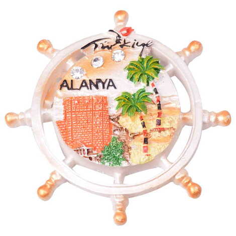 Toptan Alanya Temalı Polyester Magnet - 7