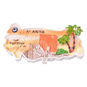 Toptan Alanya Temalı Polyester Magnet - 10