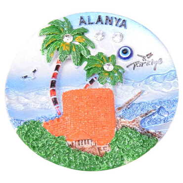 Toptan Alanya Temalı Polyester Magnet - 13