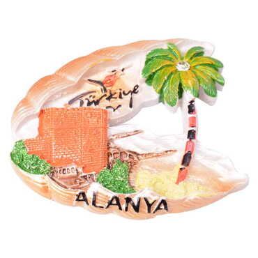 Toptan Alanya Temalı Polyester Magnet - 17